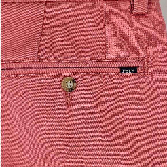 POLO RALPH LAUREN FLAT FRONT SHORTS - SALMON COLOR, SIZE 31 - CLASSIC FIT! - Picture 6 of 10